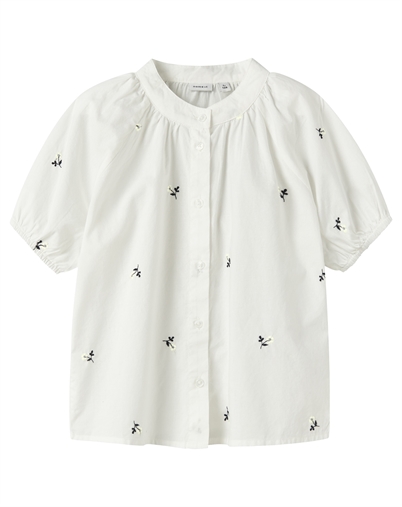 Name It - NKFFrette Bluse - Cloud Dancer